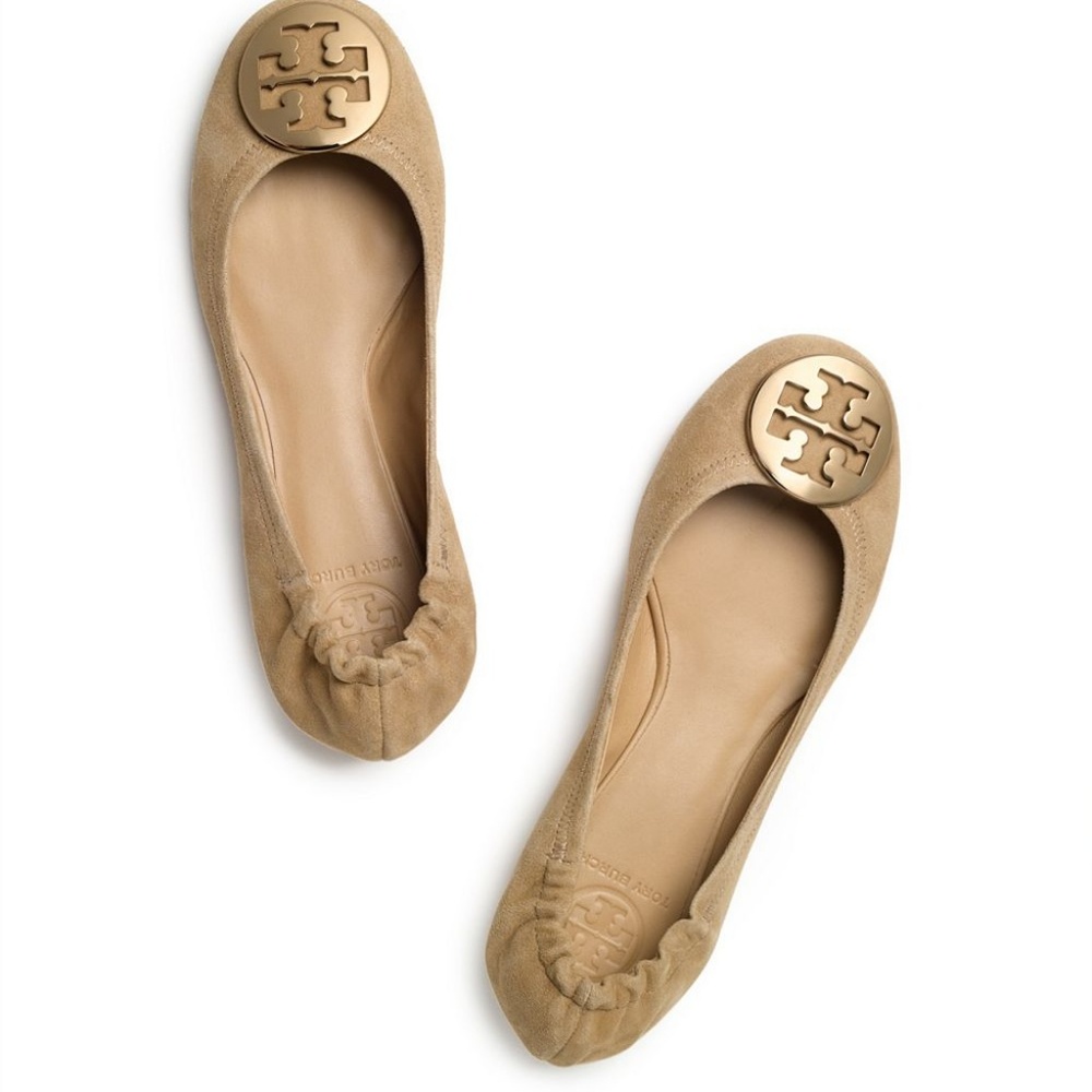 Tory Burch Suede Reva Ballet Flat